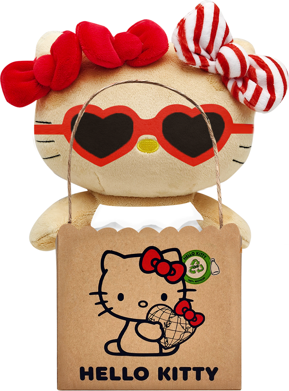 HELLO KITTY - Hello Kitty "Summer Days Glasses" - Plush 24cm