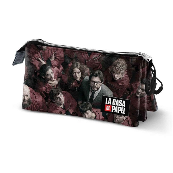 LA CASA DE PAPEL - Triple Pencil Case '23x10x5cm'