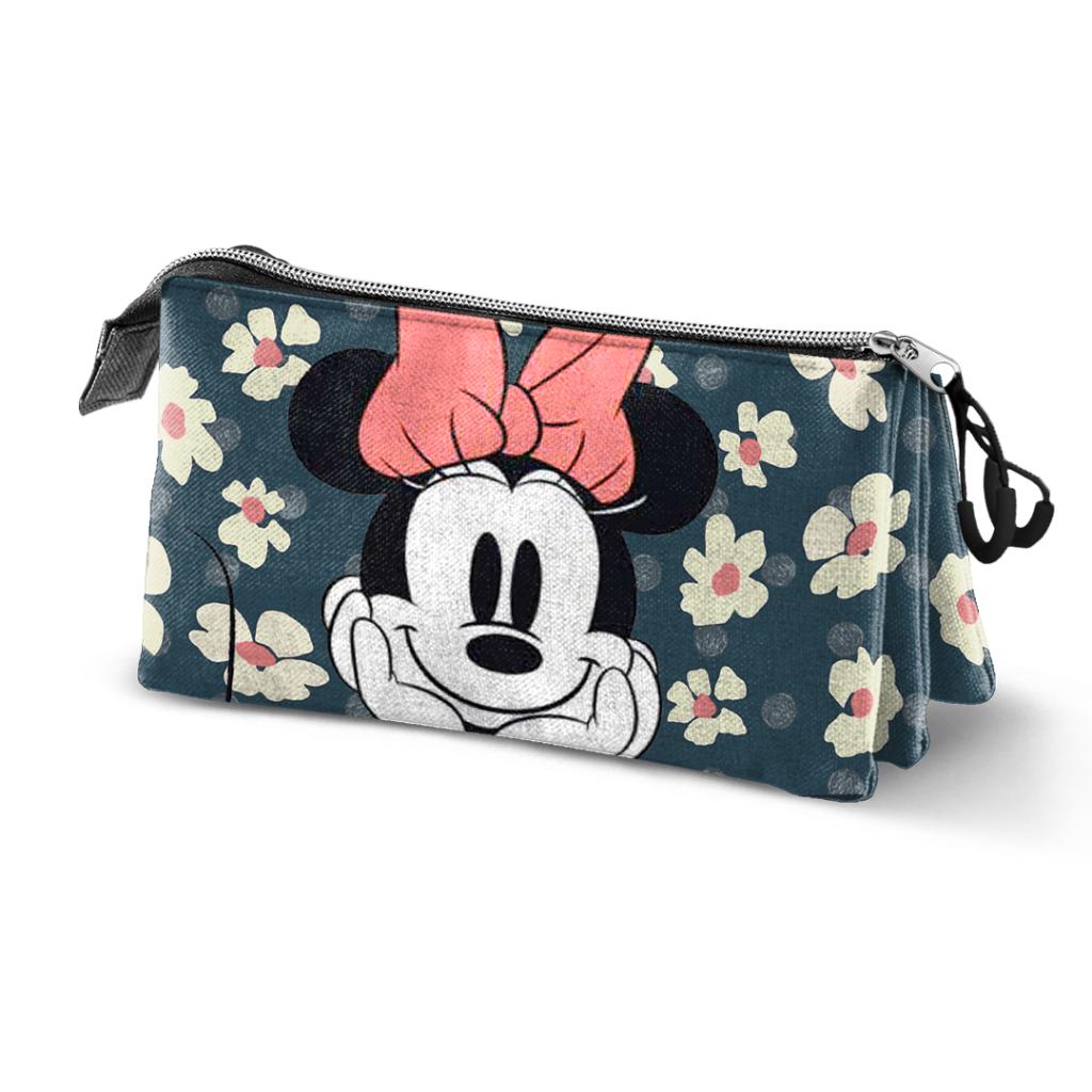 MINNIE - Happy Field - Eco Triple Pencil Case '23x11x7cm'