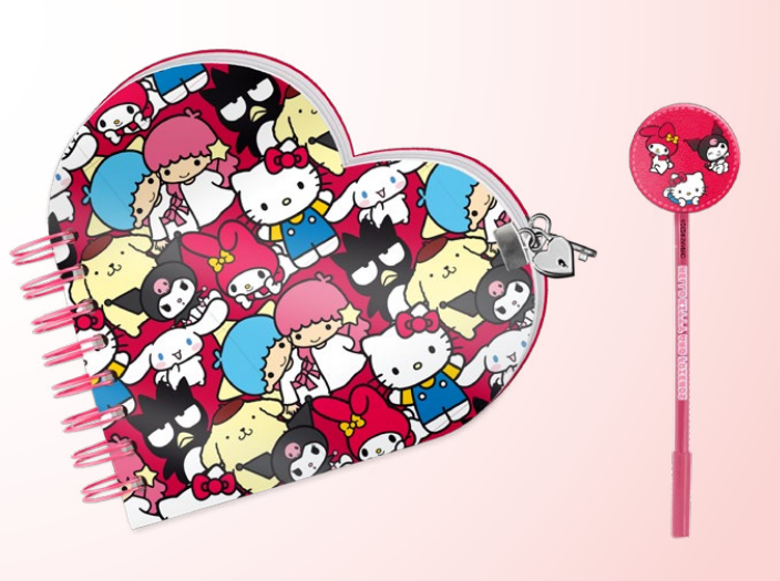 HELLO KITTY & Friends - Gift Box - Secret Diary + Pen