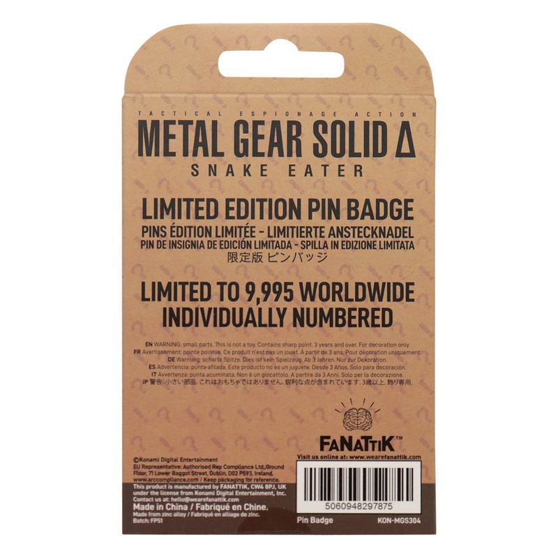 METAL GEAR SOLID DELTA - FOX - Limited Edition Pin's