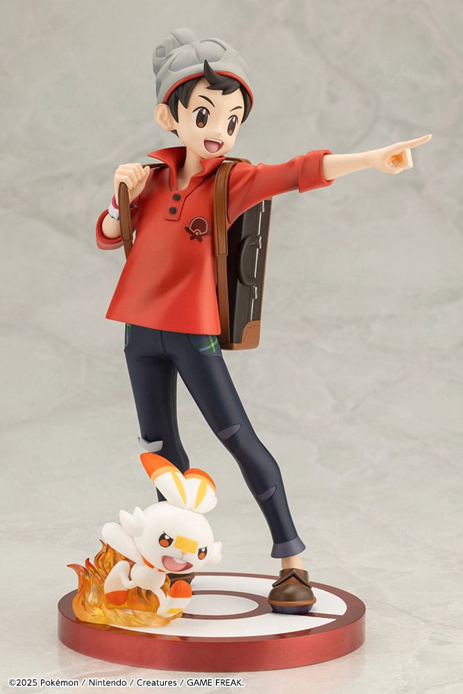 POKEMON - Victor & Scorbunny - Statue ARTFXJ 1/8 21cm
