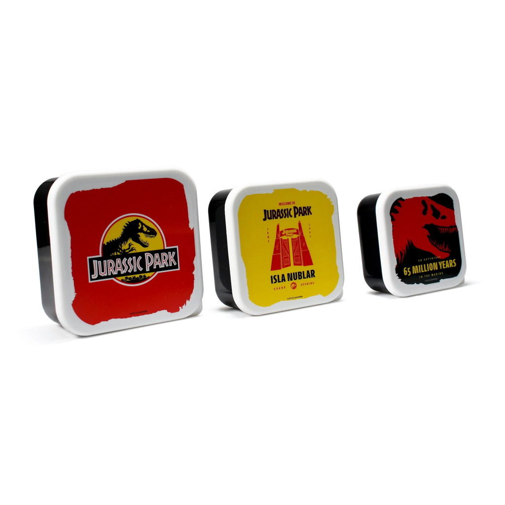 JURASSIC PARK - Isla Nubar - Set of 3 Lunch Boxes