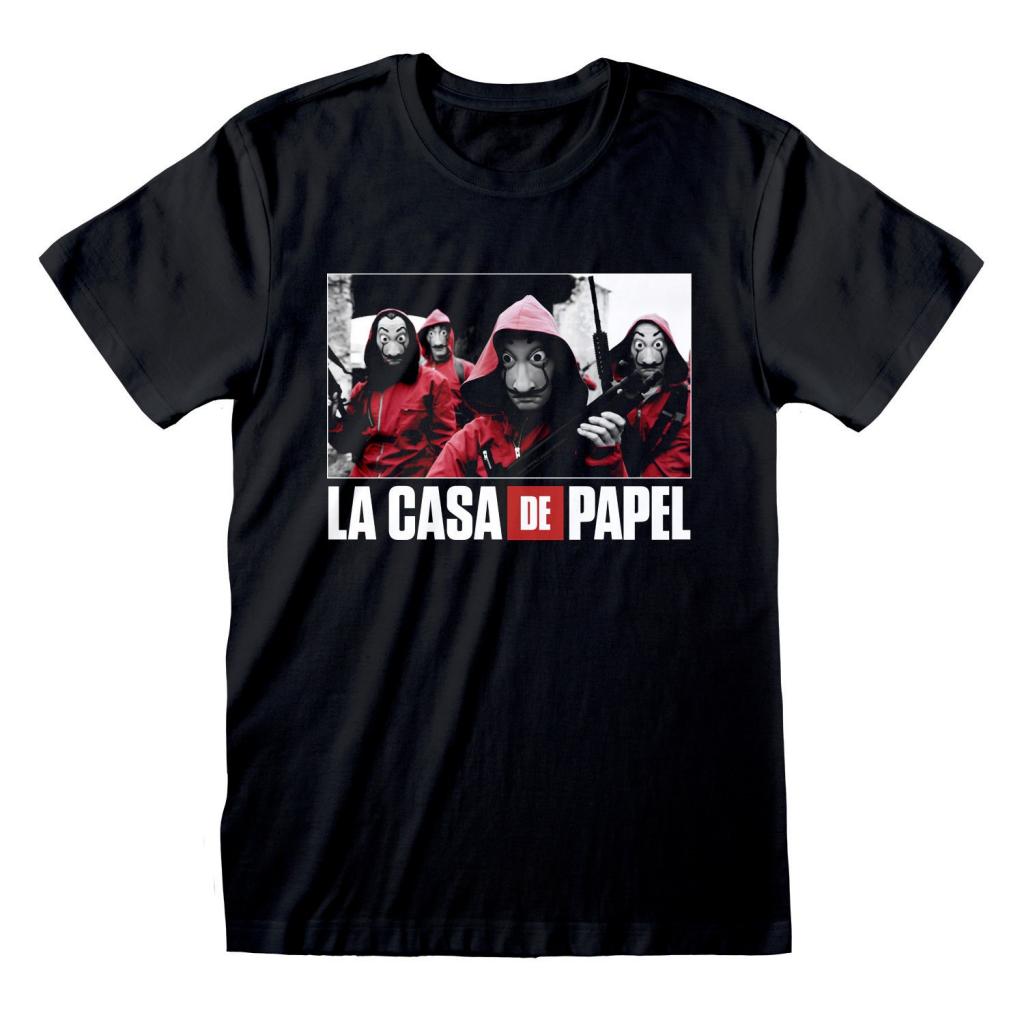 LA CASA DE PAPEL - T-Shirt - Photo & Logo - (XXL)