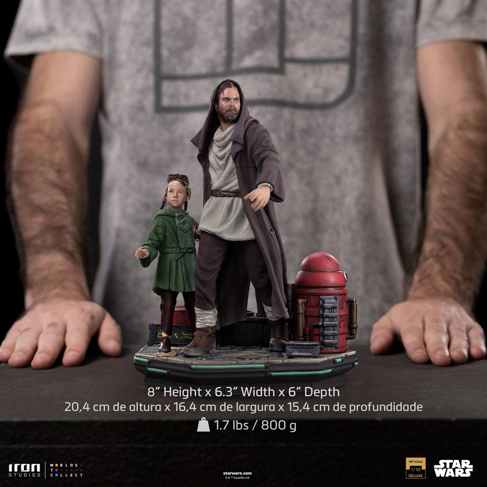 OBI-WAN KENOBI -Obi-Wan and Young Leia -Statue del Art Scale 1/10 20cm