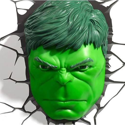 MARVEL - 3D Deco Light - HULK FACE