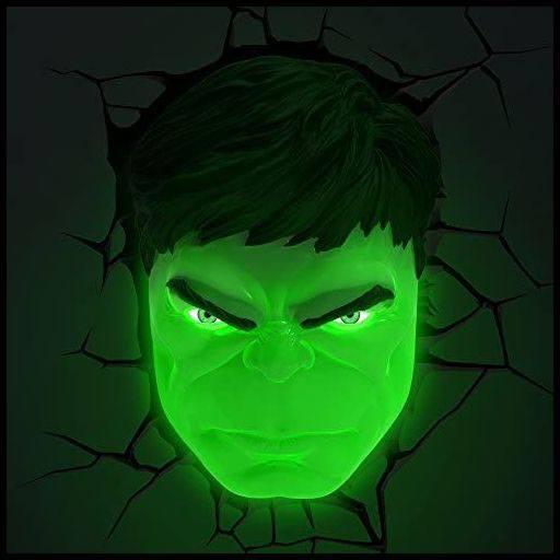 MARVEL - 3D Deco Light - HULK FACE