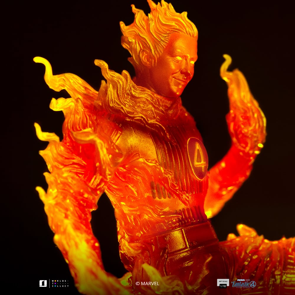 FANTASTIC FOUR 2025 - Human Torch - Statue Art Scale 1/10 21cm