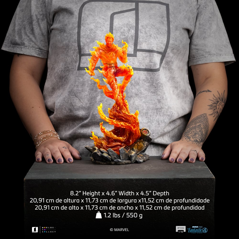 FANTASTIC FOUR 2025 - Human Torch - Statue Art Scale 1/10 21cm