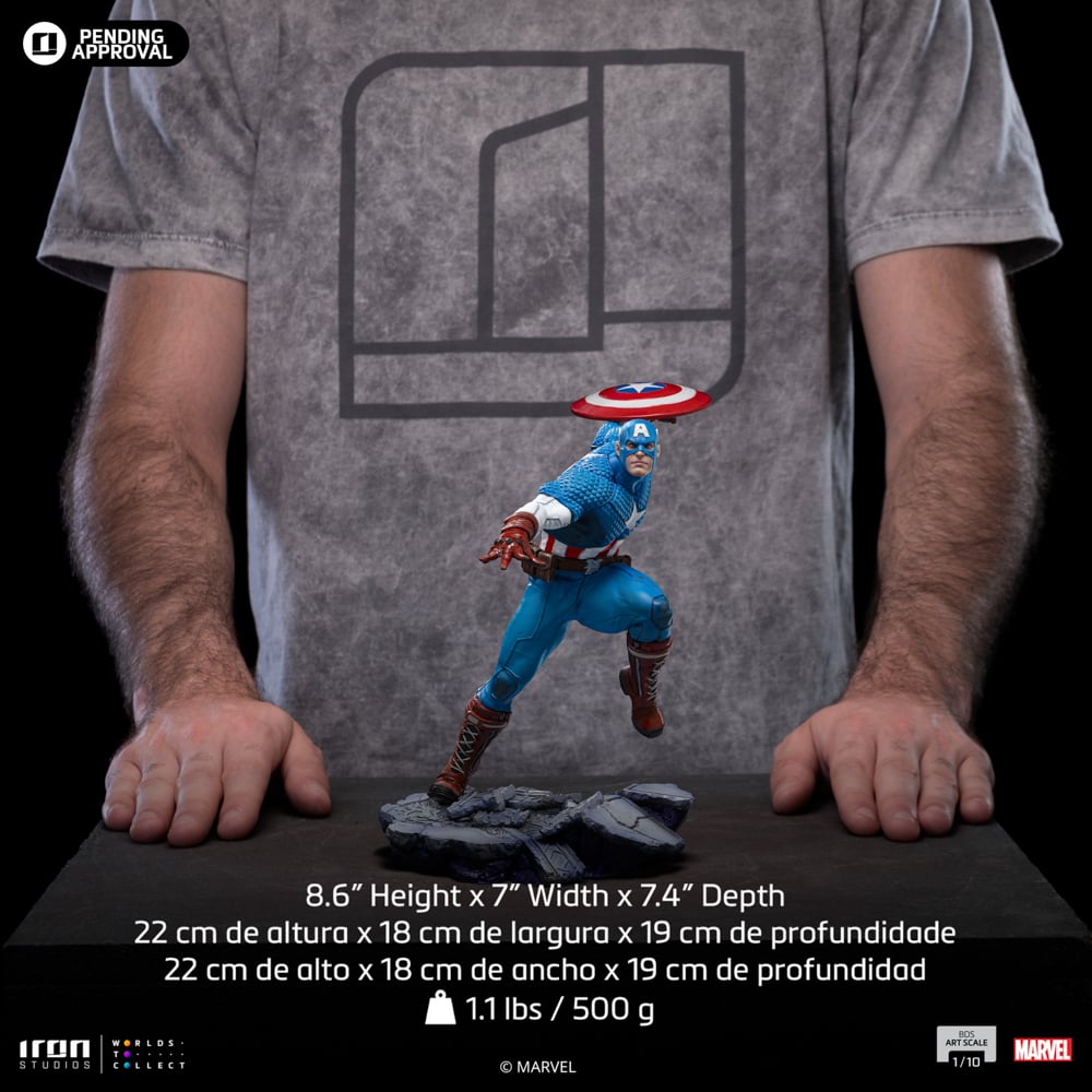 MARVEL - Captain America - Statue BDS Art Scale 1/10 22cm