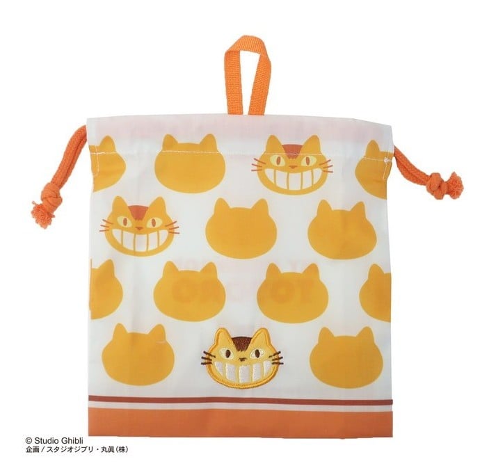 MY NEIGHBOR TOTORO - Silhouette Catbus - Satchel with lanyard 19x20cm
