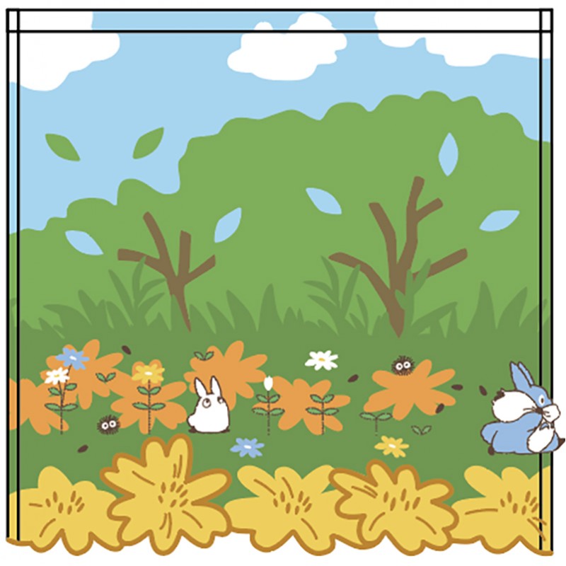 MY NEIGHBOR TOTORO - Medium & small totoro racing - Mini Towel 25x25cm