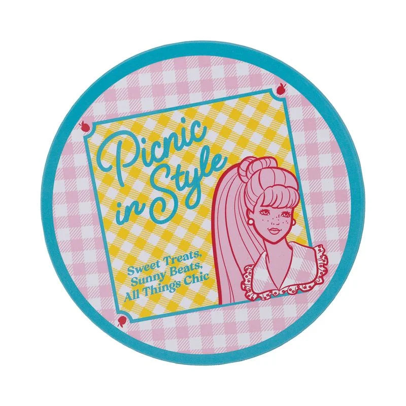 BARBIE - 4 Embossed Metal Coasters