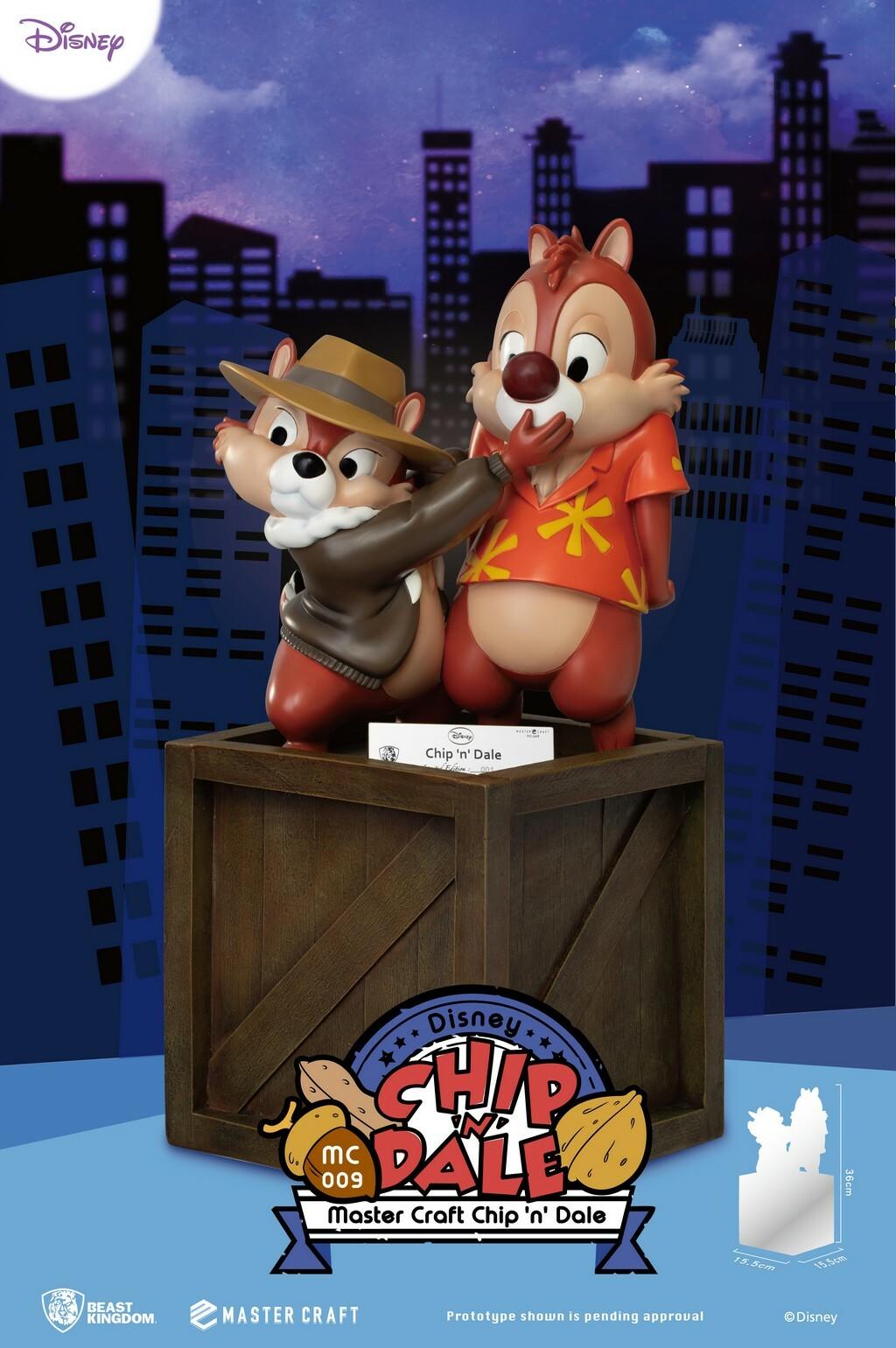 DISNEY - Chip & Dale - Statue Master Craft 35cm