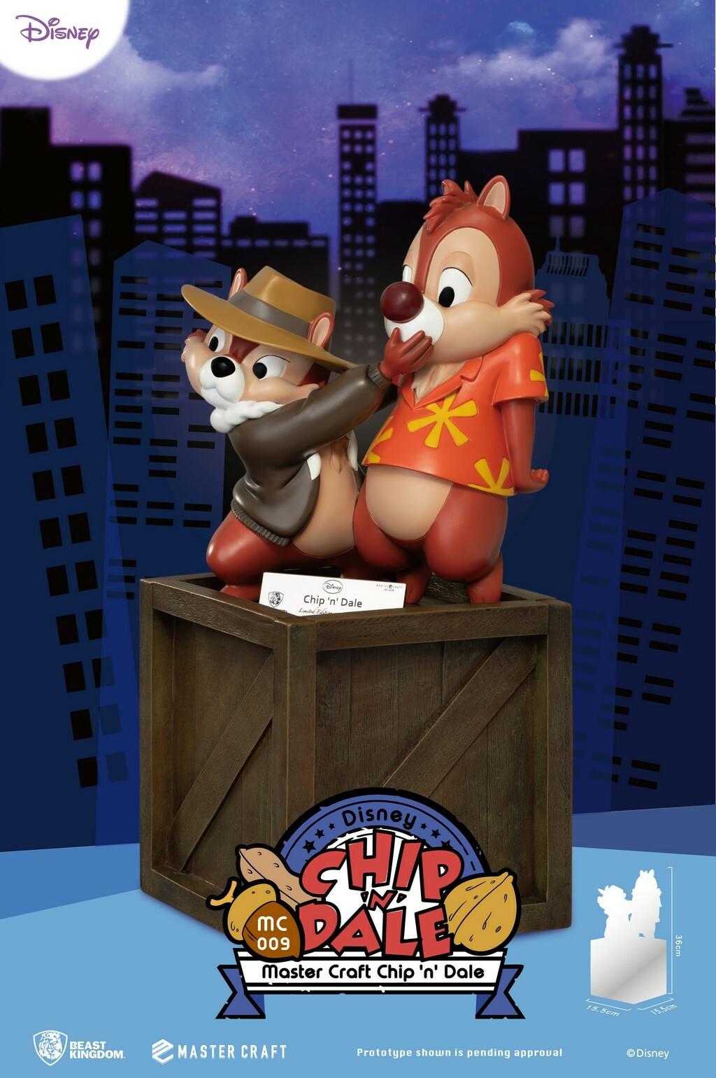 DISNEY - Chip & Dale - Statue Master Craft 35cm