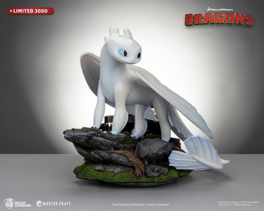 HOW TO TRAIN YOUR DRAGON 3 - Light Fury - Statue Master Craft 29cm