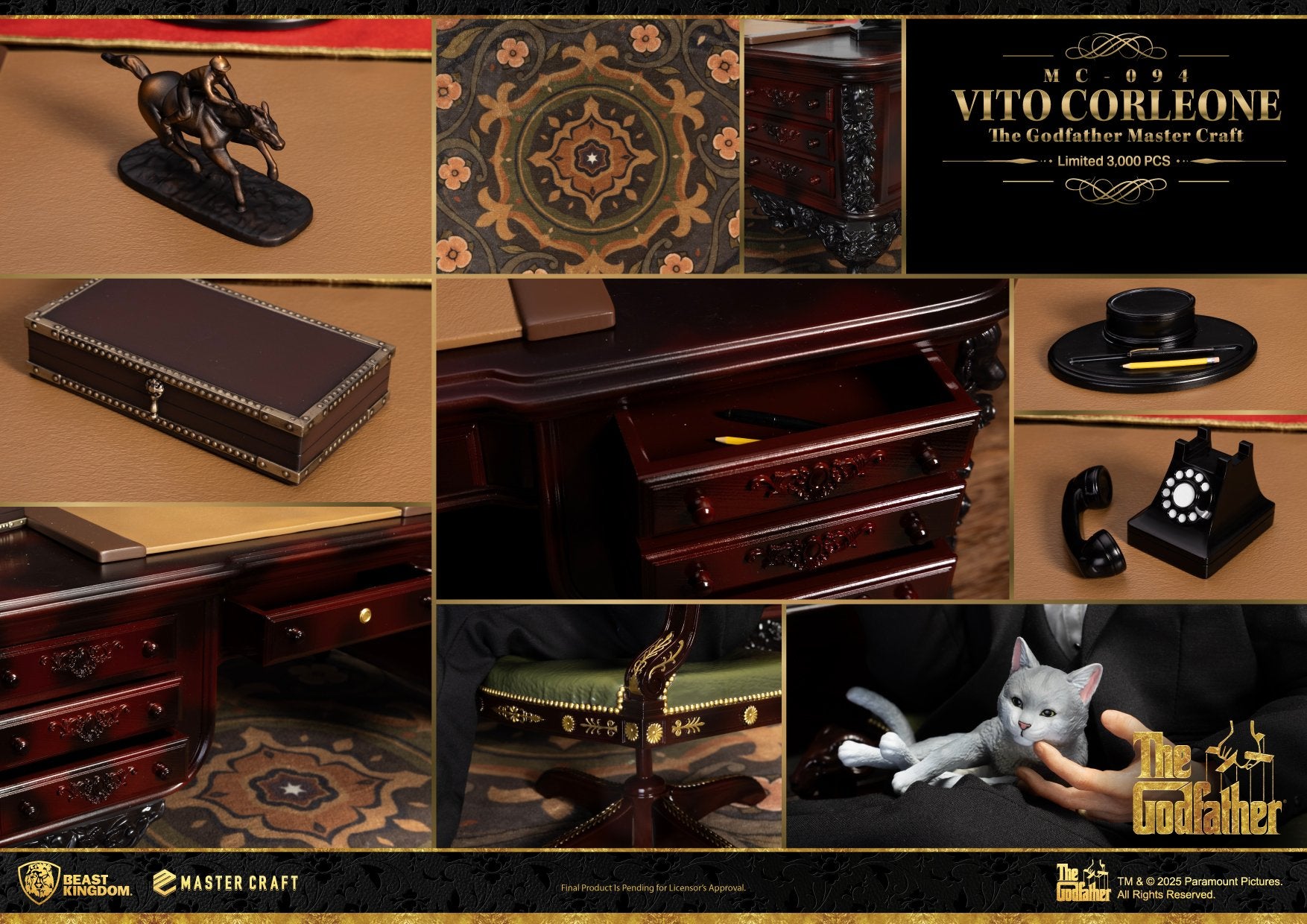 THE GODFATHER - Vito Corleone - Statue Master Craft 31cm