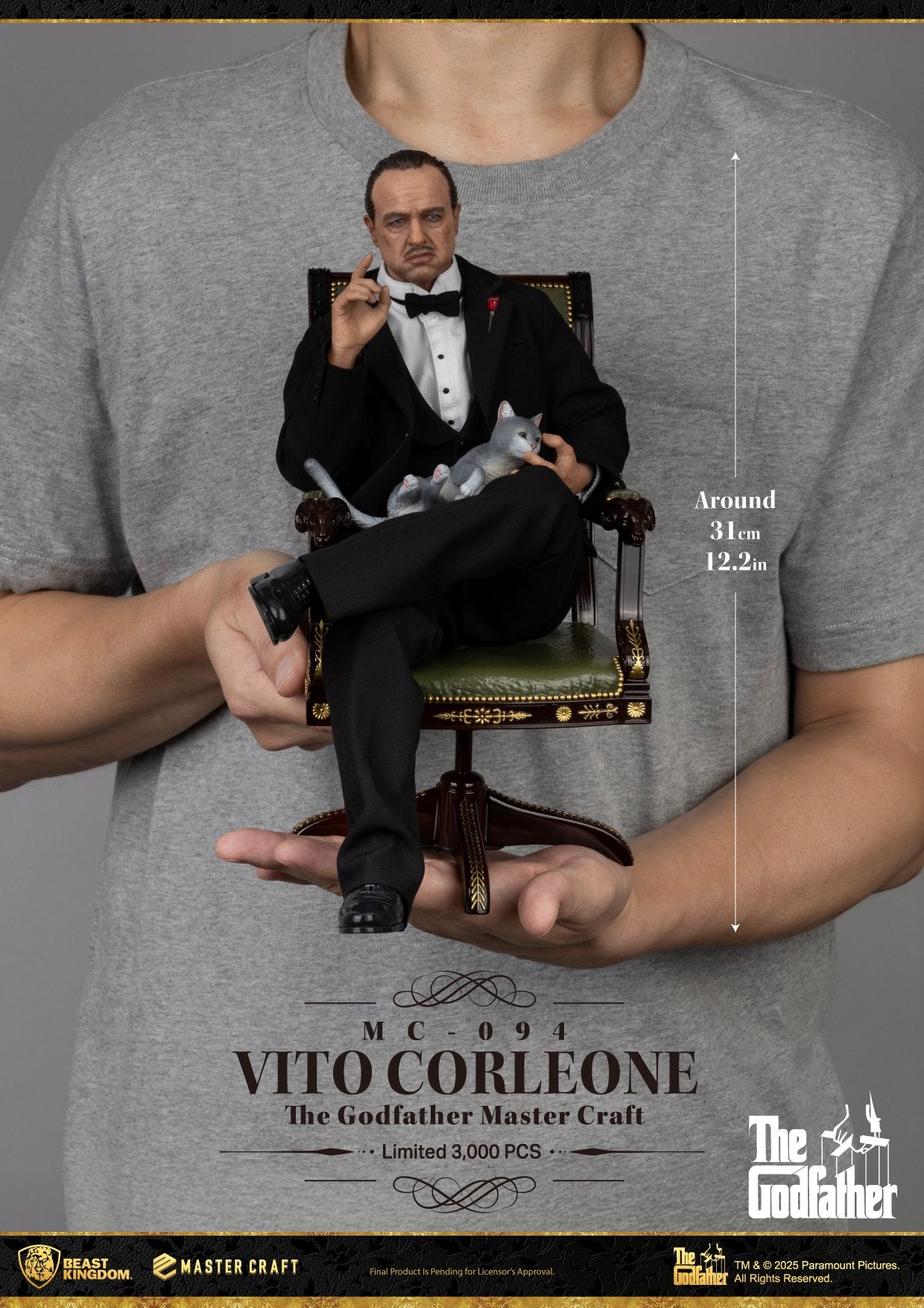 THE GODFATHER - Vito Corleone - Statue Master Craft 31cm
