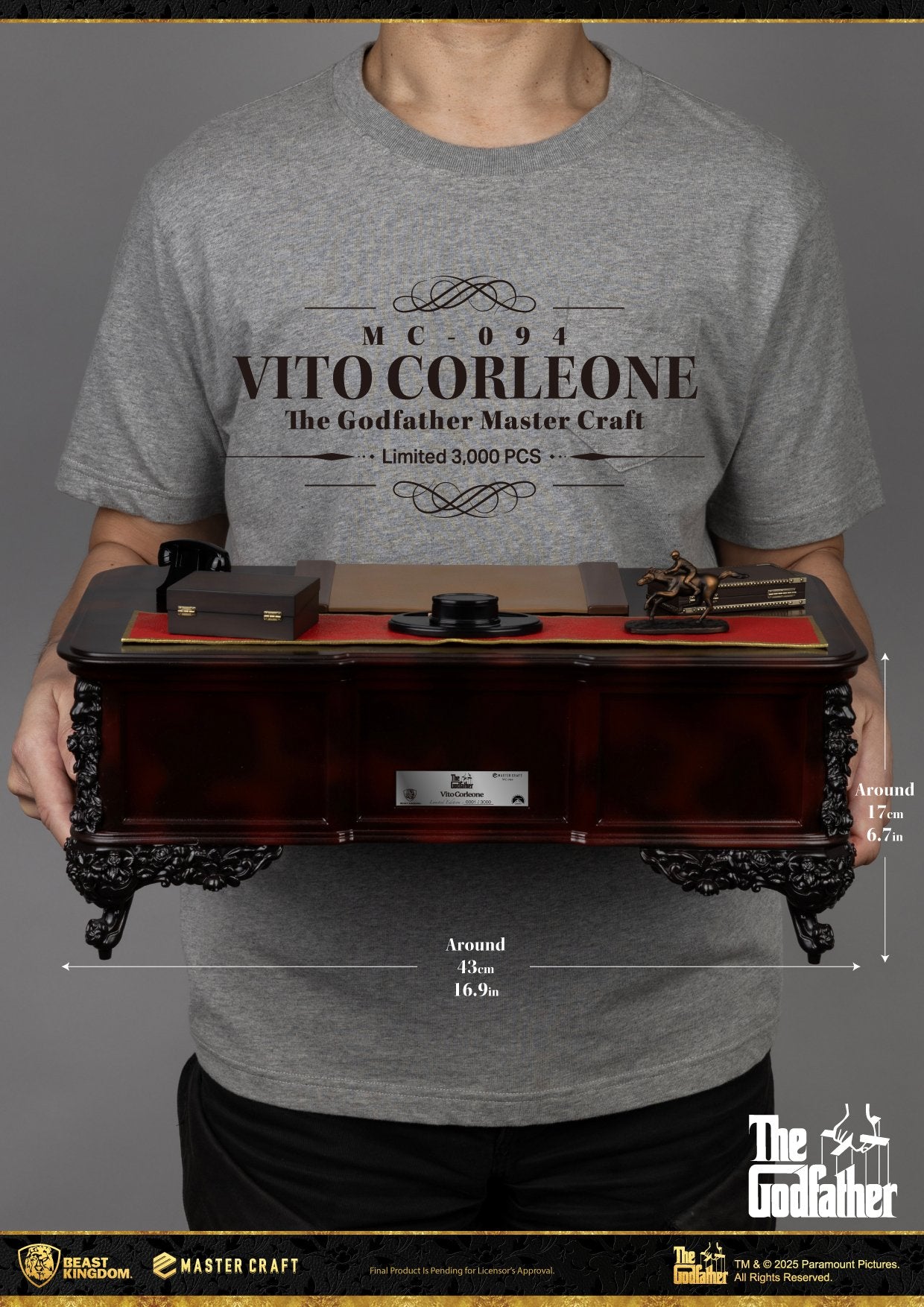 THE GODFATHER - Vito Corleone - Statue Master Craft 31cm