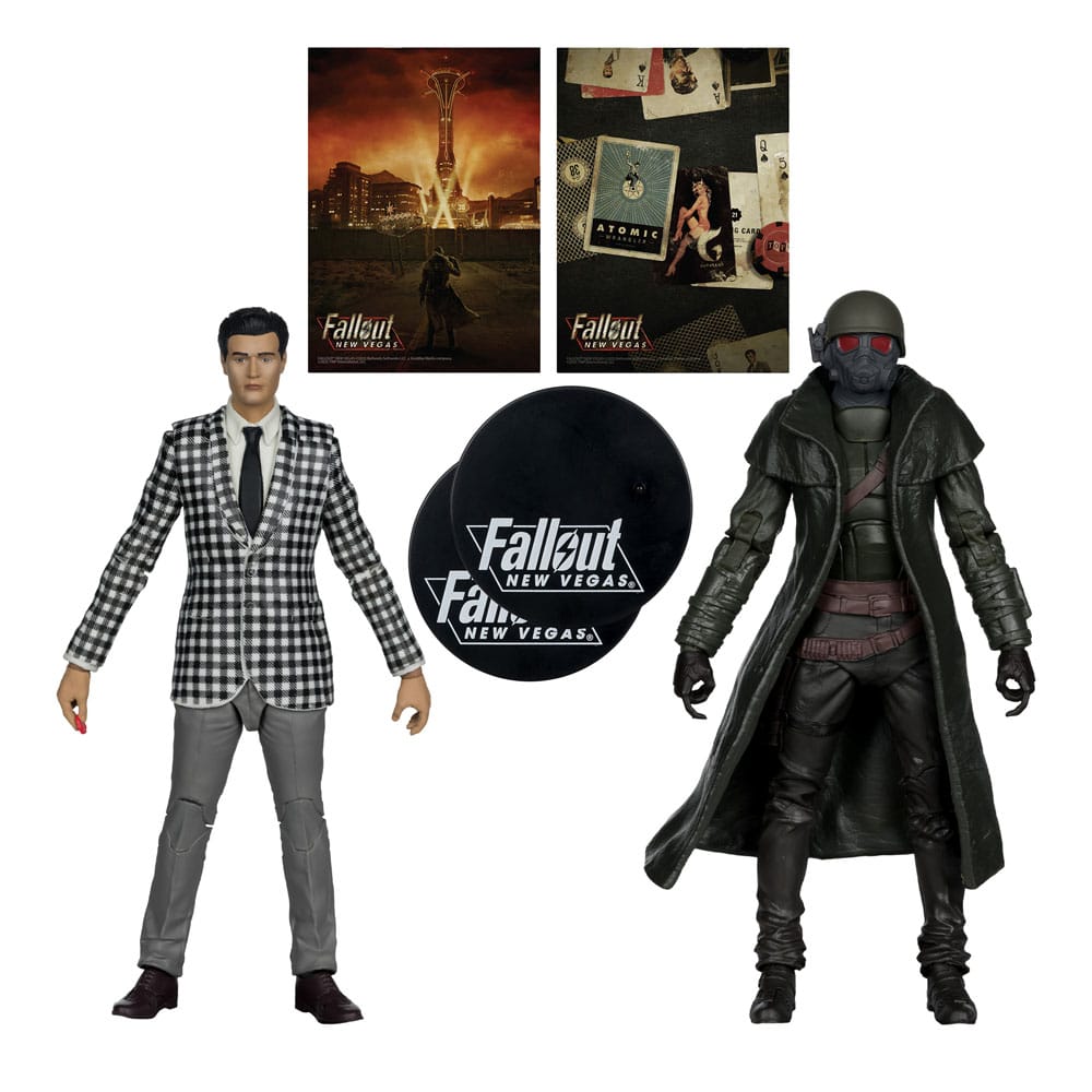 FALLOUT NEW VEGAS - Riot Ranger Armor & Benny - 2 Figure Set 18cm