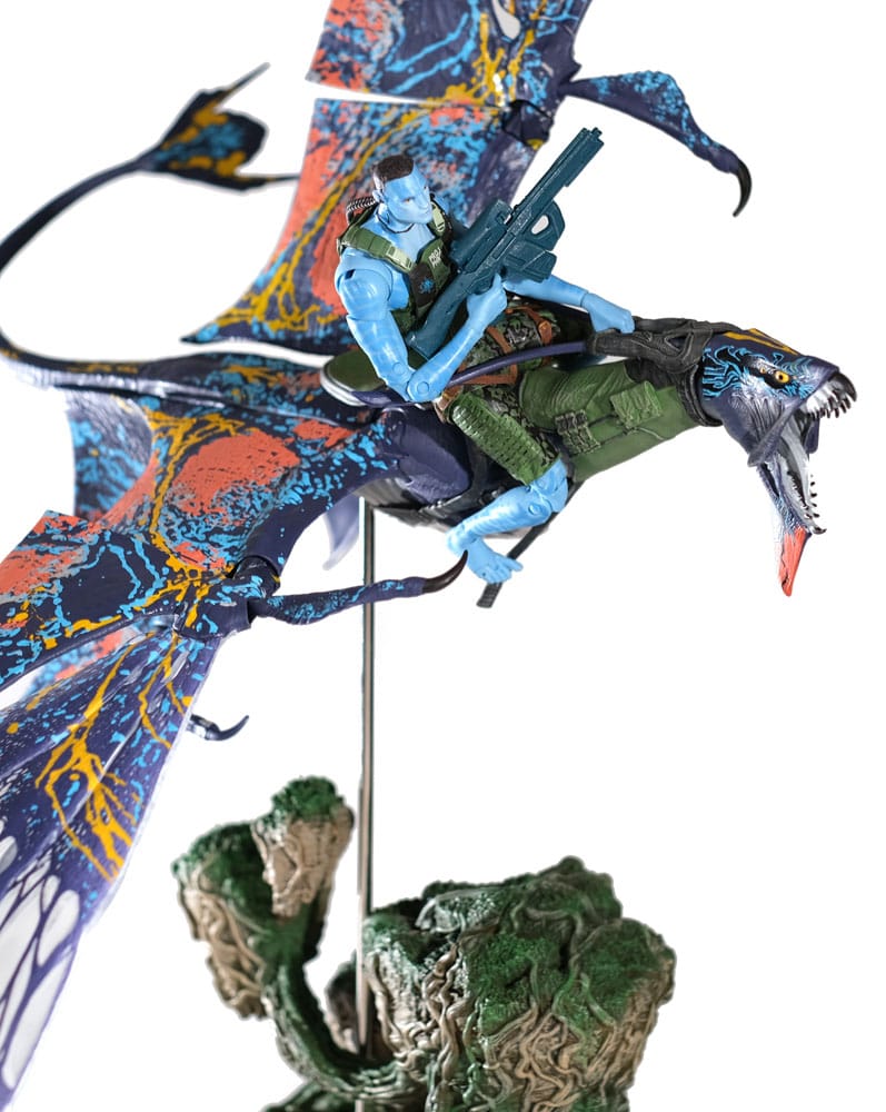 AVATAR LA VOIE DE L'EAU - Recom Quaritch & RDA Banshee - Figure 18cm