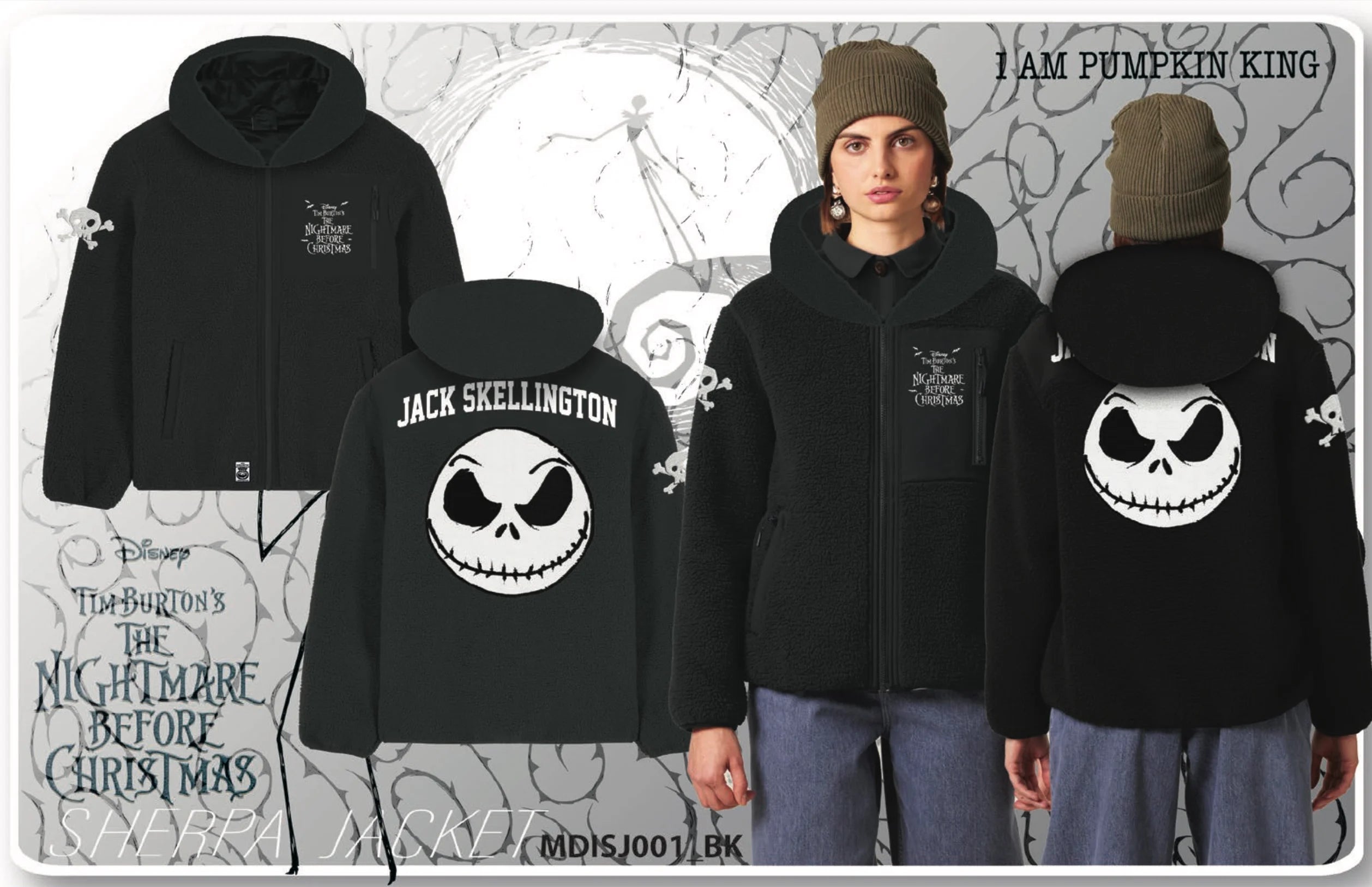DISNEY - Jack Skellington - Sherpa Jacket (L)