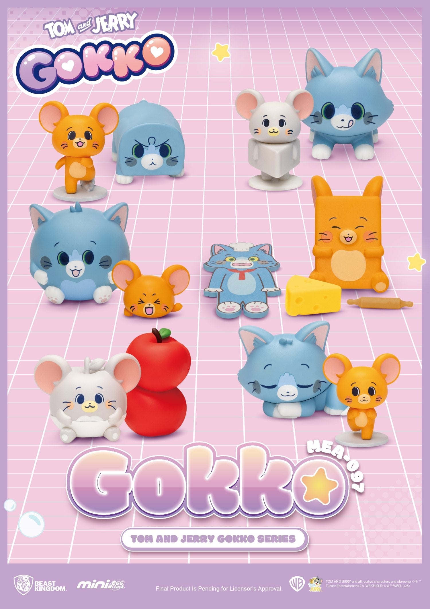 TOM & JERRY - Gokko series - Set 6 Figurine Blind Box 5cm