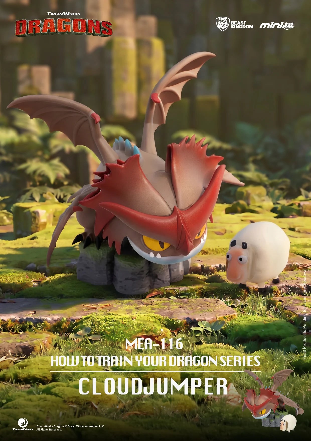 HOW TO TRAIN YOUR DRAGON - 6 Figure set 8.9cm