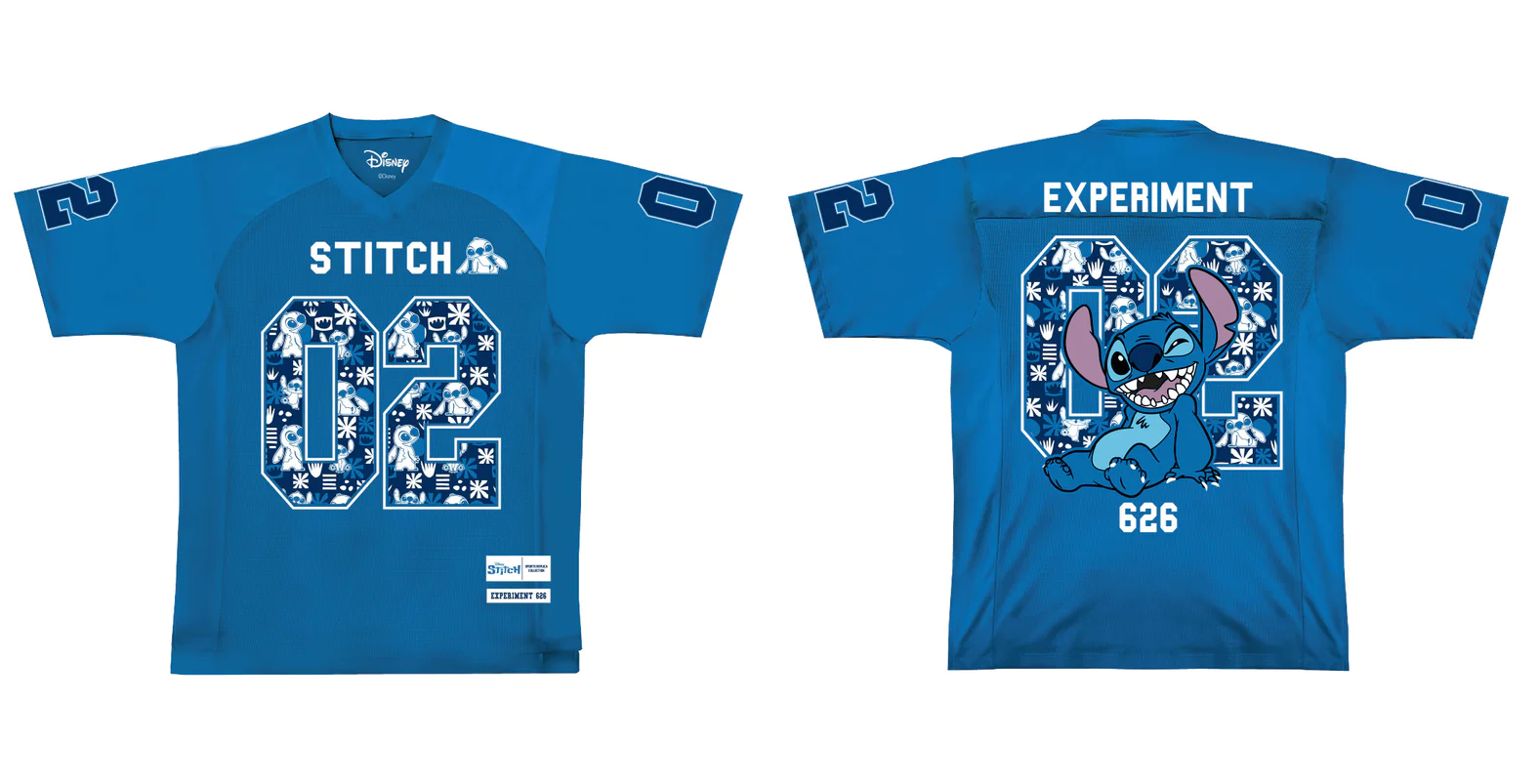 DISNEY - Stitch - T-Shirt Sports US Replica unisex (XS)