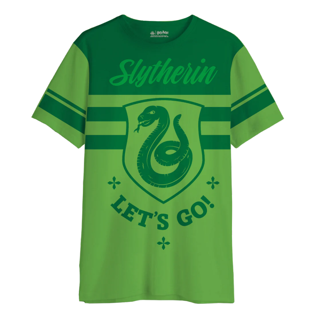 HARRY POTTER - Slytherin Let's Go - Oversize T-Shirt Men (XS)