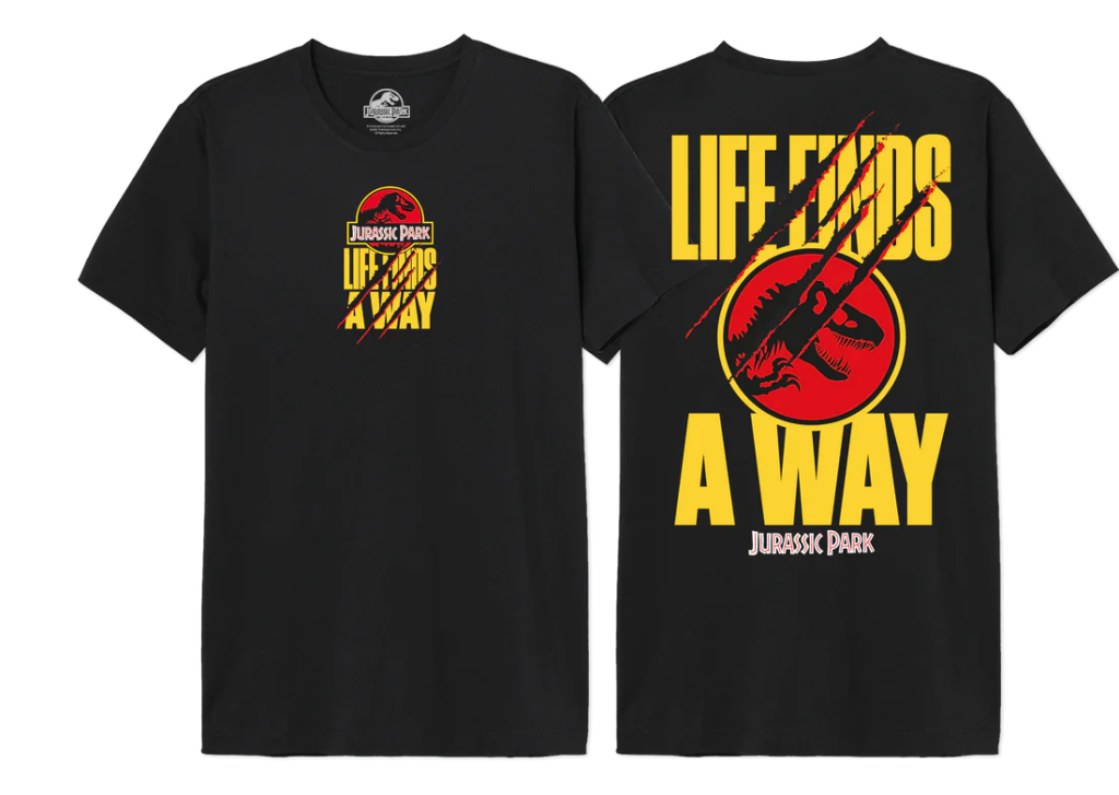 JURASSIC PARK - Life Finds A Way - Oversize T-Shirt Men (L)