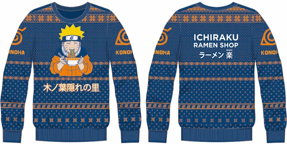 NARUTO - Ichiraku Ramen Shop - Men Christmas Sweaters (S)