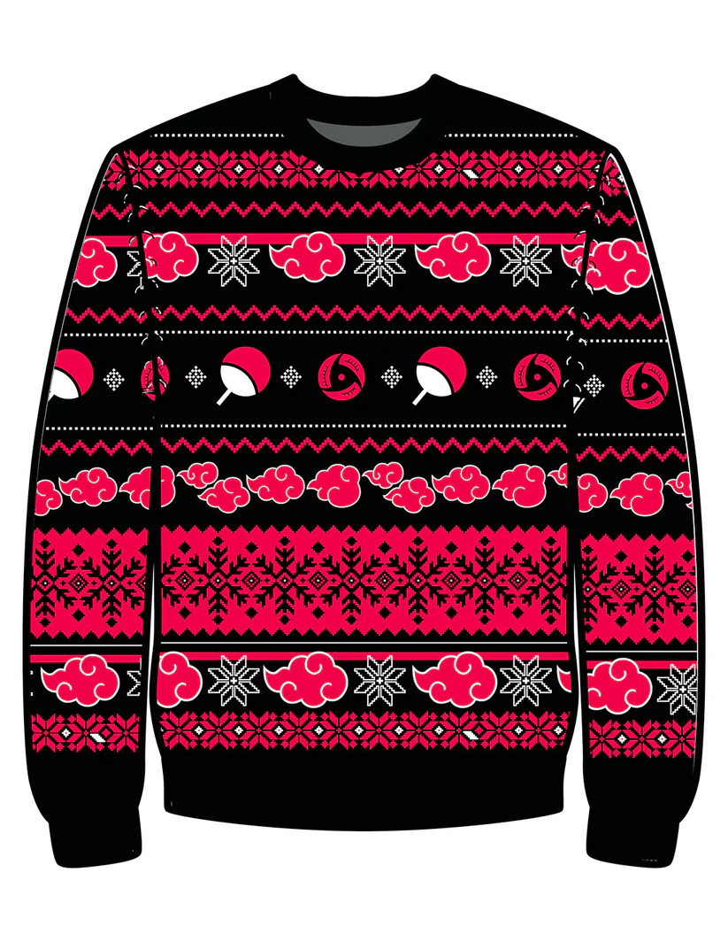 NARUTO SHIPPUDEN - Akatsuki - Men Christmas Sweaters (L)