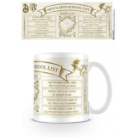 HARRY POTTER - Mug - 300 ml - Hogwarts School List Books