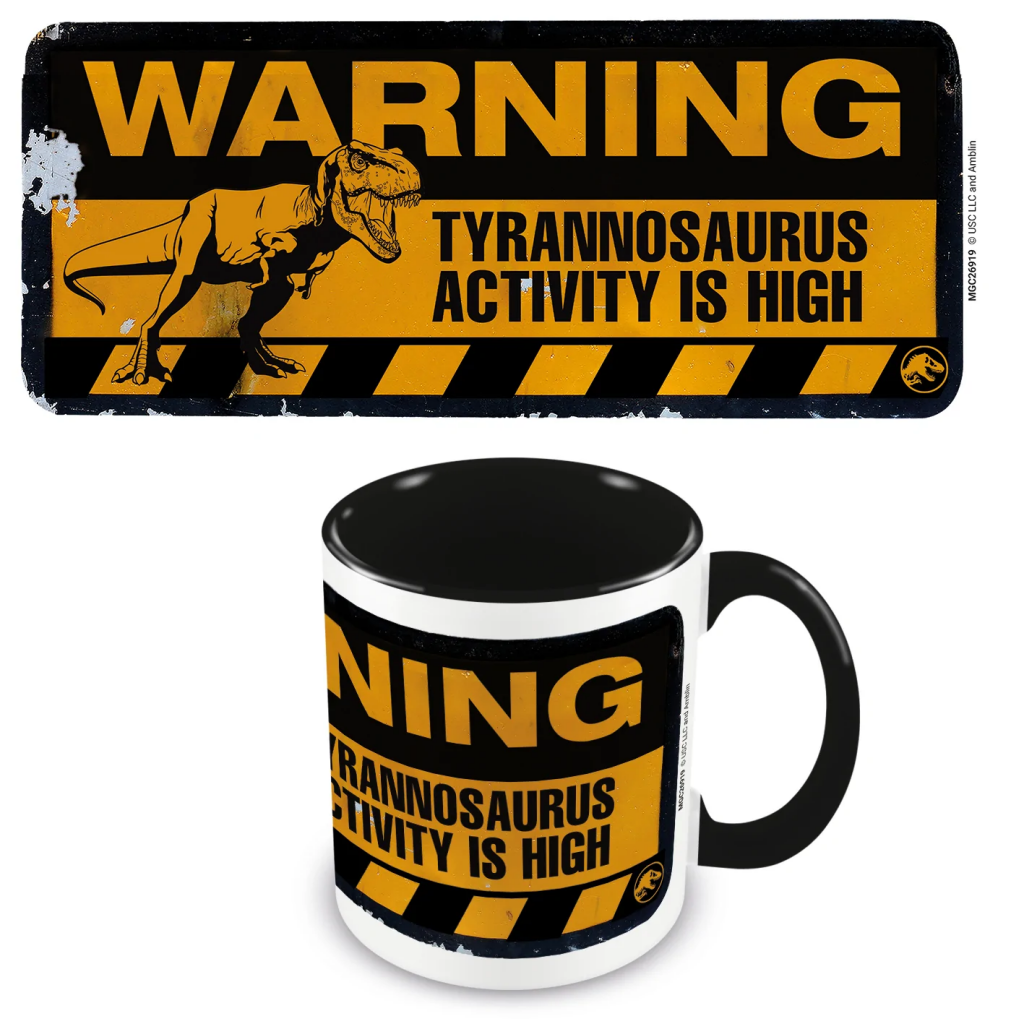 JURASSIC WORLD 3 - Warning - Colored Inner Mug 315ml