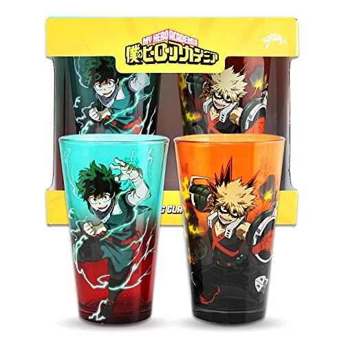 MY HERO ACADEMIA - Izuku & Bakugo - Pack of 2 450ml glass