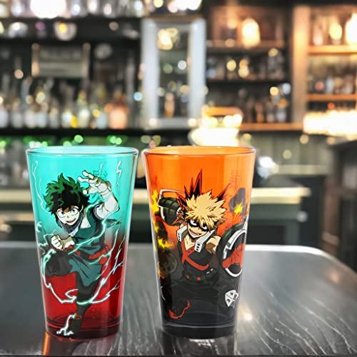 MY HERO ACADEMIA - Izuku & Bakugo - Pack of 2 450ml glass