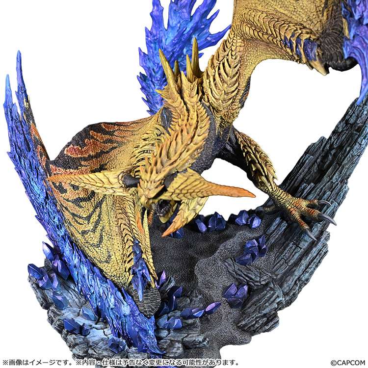MONSTER HUNTER - Shining Thunder Wyvern Rey Dau - Statue 28cm