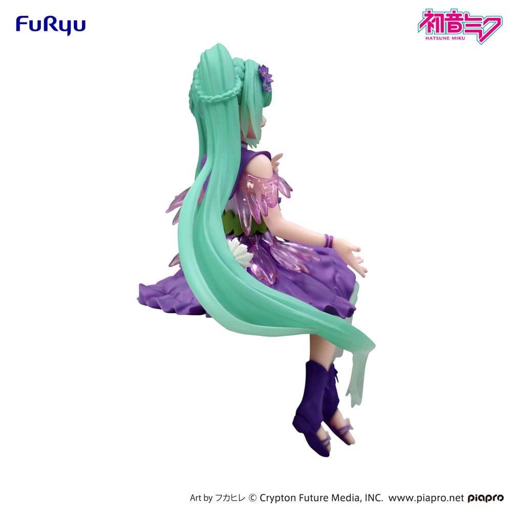 HATSUNE MIKU - Flower Fairy Cosmos Purple - Statue Noodle Stopper 14cm
