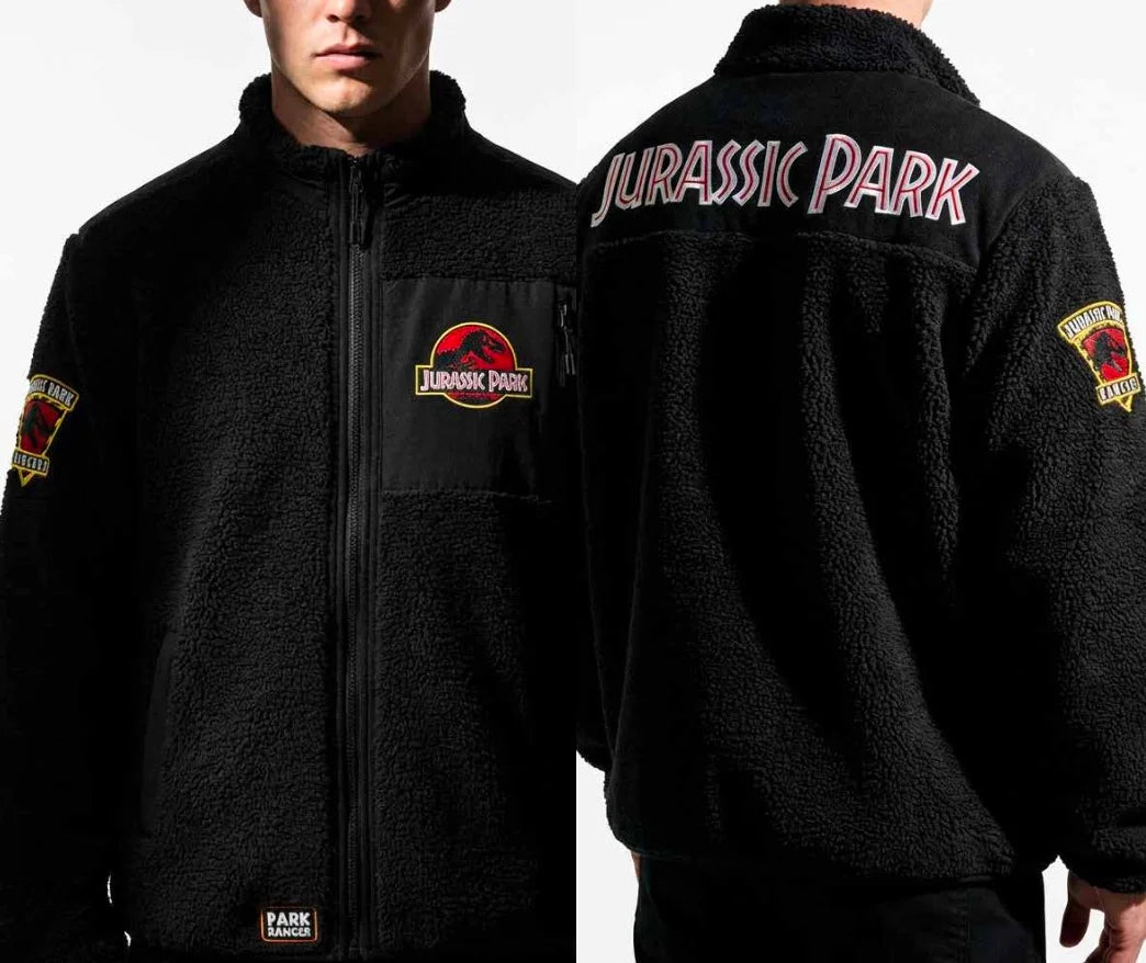 JURASSIC PARK - Logo - Sherpa Jacket (XXL)