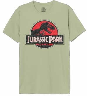JURASSIC PARK - Grunge logo jurassic - T-Shirt Homme (L)