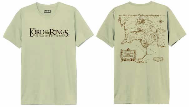LORD OF THE RINGS - Gondor Map - T-Shirt Men (L)
