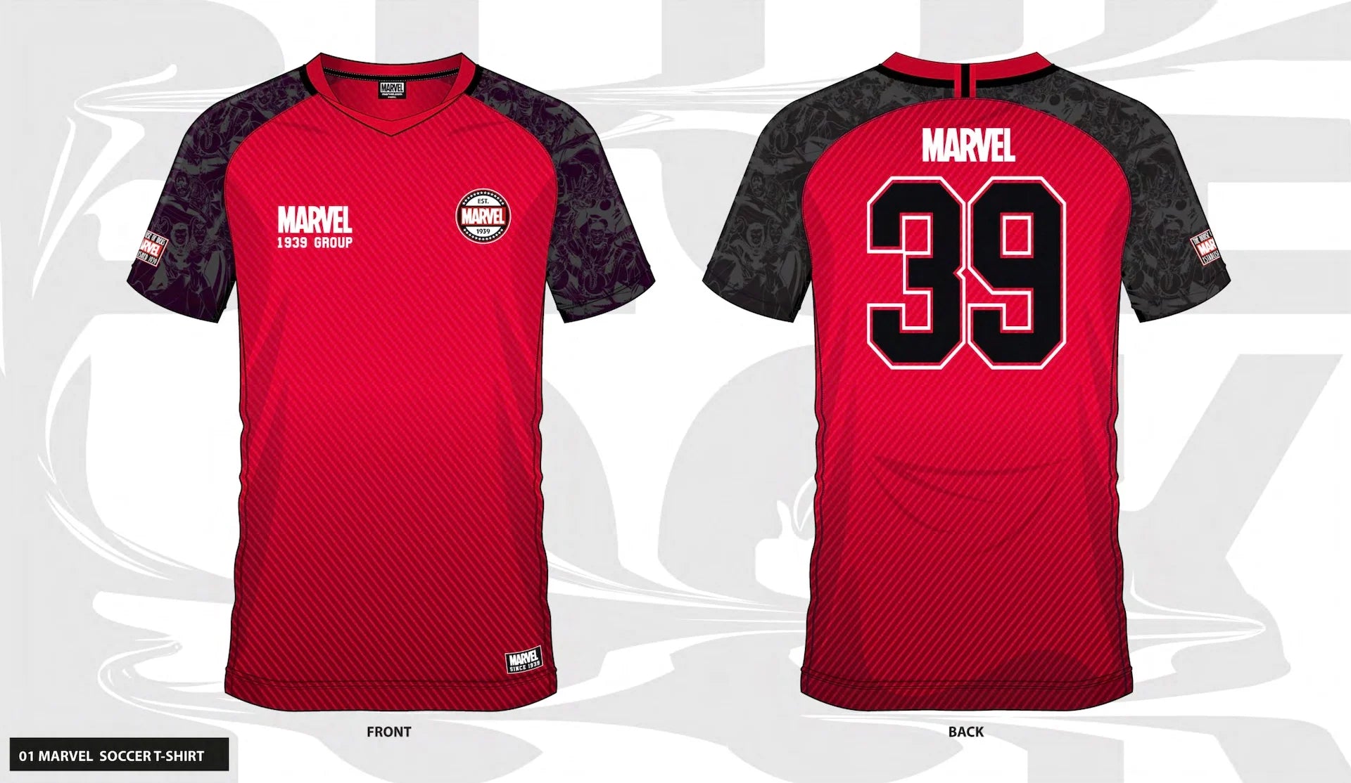 MARVEL - Marvel 1939 Group - Soccer Jersey Men (XXL)