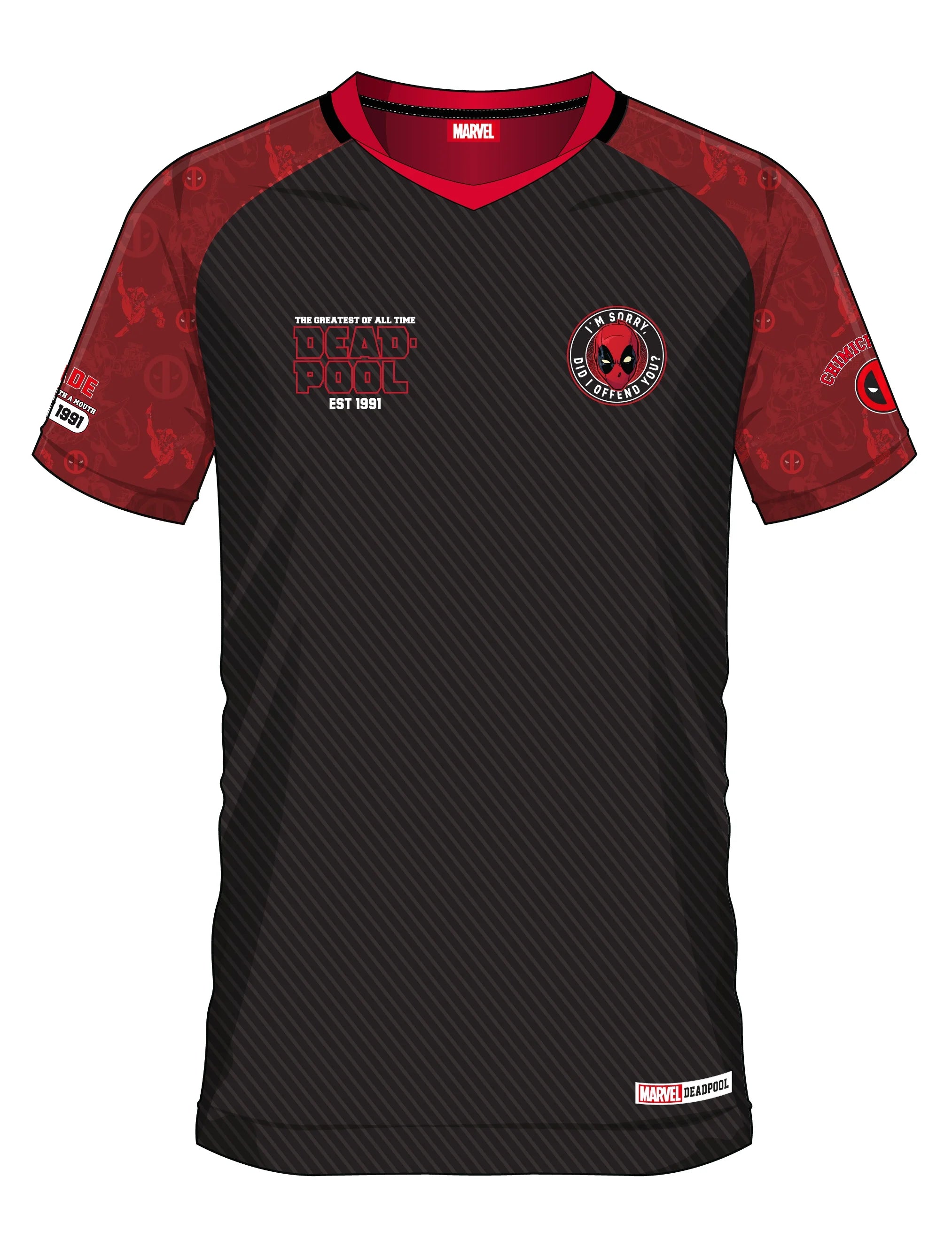 MARVEL - Deadpool 91 - Soccer Jersey Men (M)