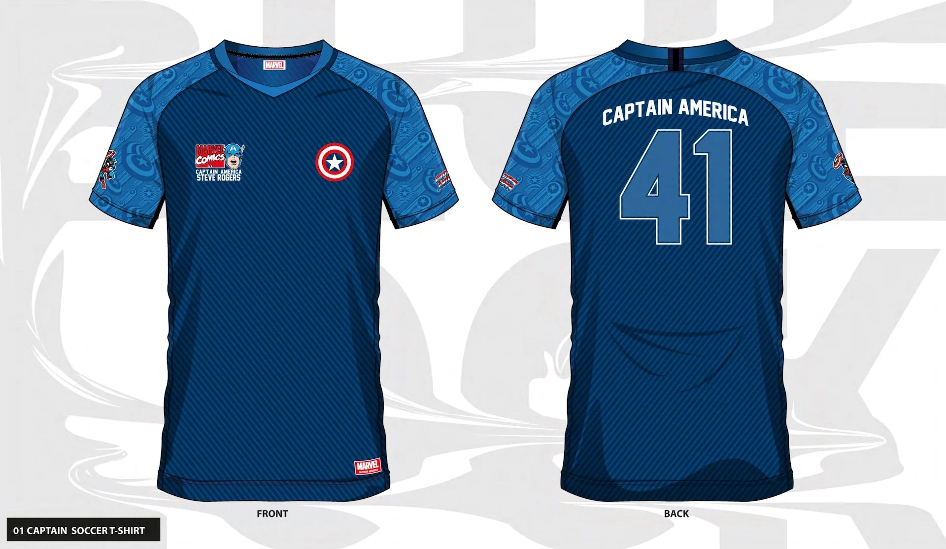 MARVEL - Captain America 41 - Soccer Jersey Men (L)