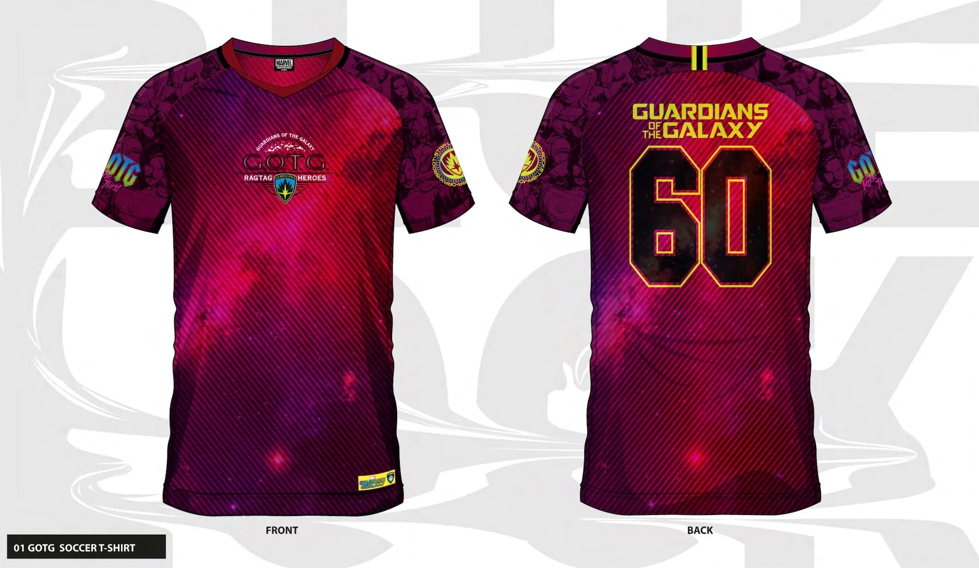 MARVEL - Guardians of the galaxy 60 - Soccer Jersey Men (XL)
