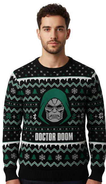 MARVEL - Doctor Doom - Men Christmas Sweaters (L)
