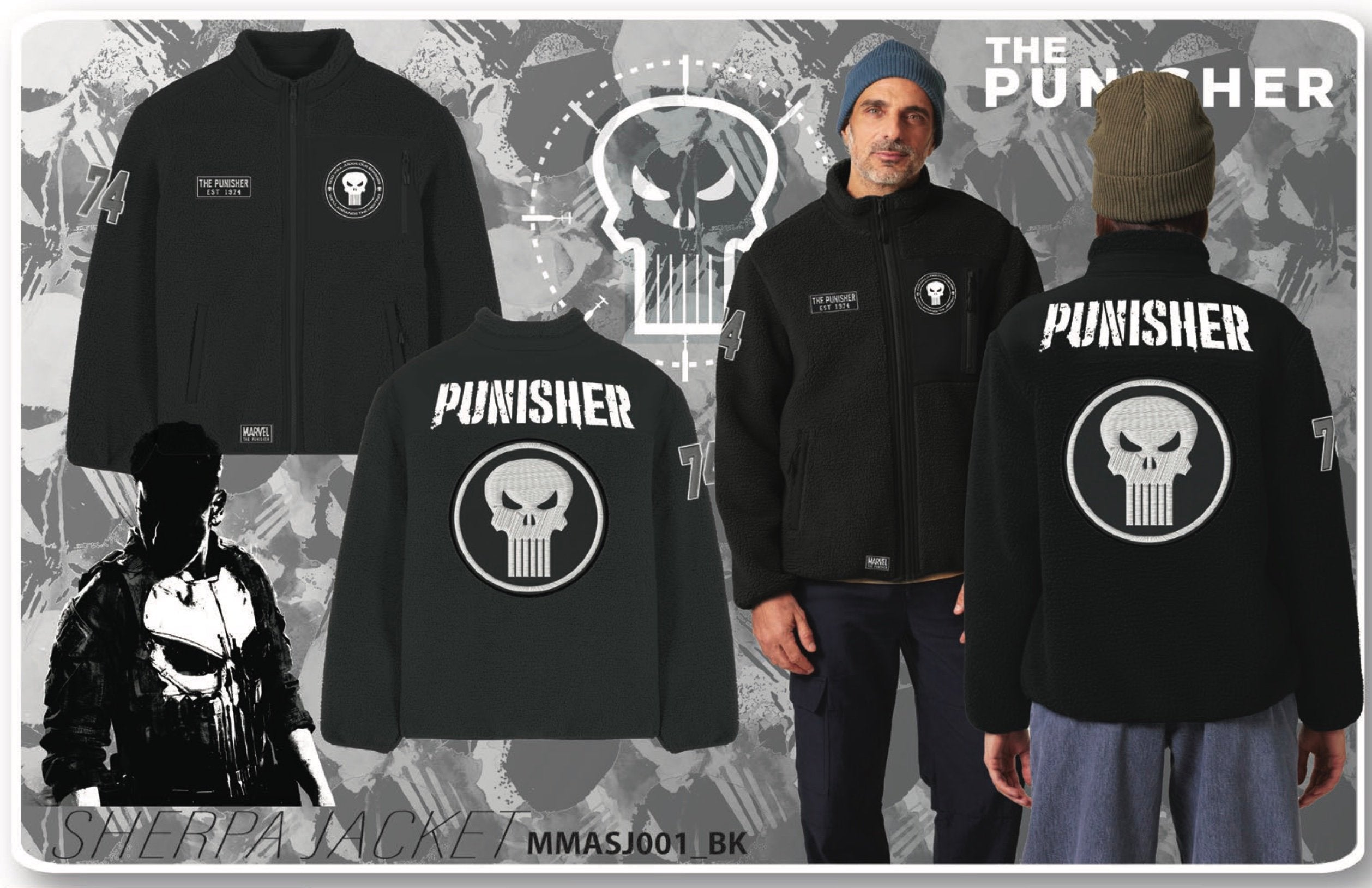 MARVEL - Punisher - Sherpa Jacket (XL)