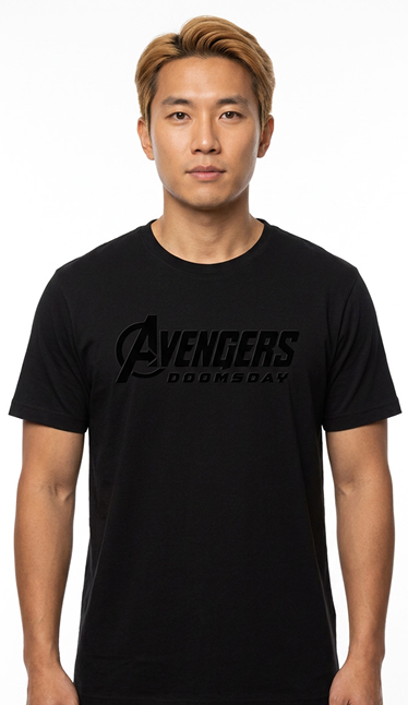AVENGERS DOOMSDAY - 3D Logo - T-Shirt Men (S)