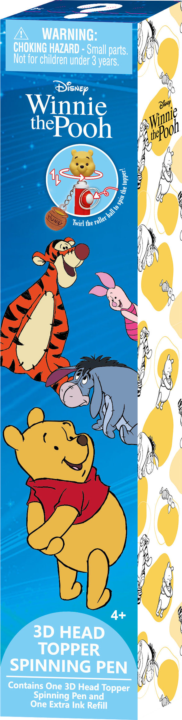 WINNIE THE POOH - 3D Head Topper Spinning Pen (Display of 16 pieces)